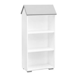 Obrazek Regał Bb02 3p Biały plus Popiel