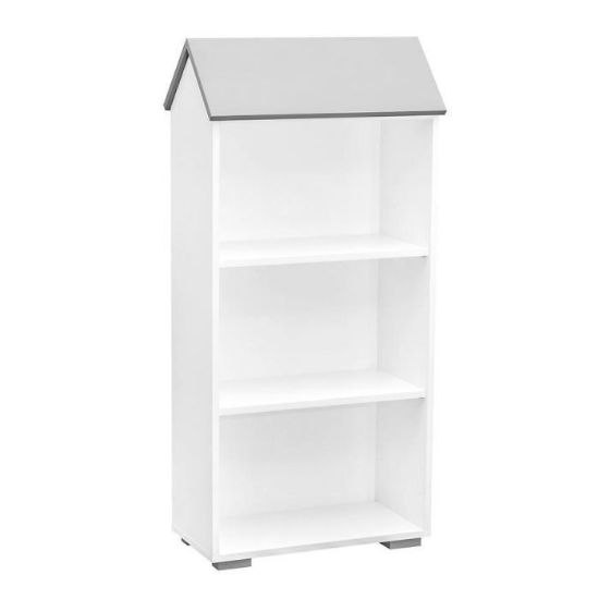 Obrazek Regał Bb02 3p Biały plus Popiel 