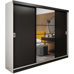 Obrazek Szafa Retro 200 6L biała/ front czarny