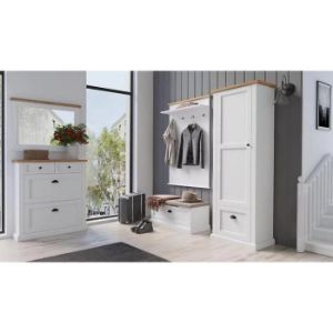 Obrazek Szafa Galia 06 Biały/Dąb Natura