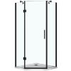 Obrazek Kabina prysznicowa pięciokątna Verdi Czarna 90/90/185