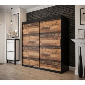 Obrazek Szafa Old Wood T 200 Czarny/Old Style