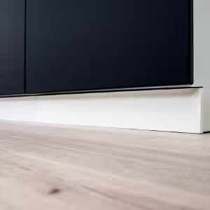 Obrazek Szafka kuchenna Denis d15 cargo + kosz czarny mat/biały 