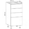 Obrazek Szafka kuchenna Gardena D40S4 white
