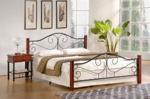 Obrazek Łóżko Hana 160 czereśnia antyczna/czarny