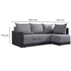 Obrazek Narożnik z funkcją spania Tymon Inari 91+Inari 96 prawostronny