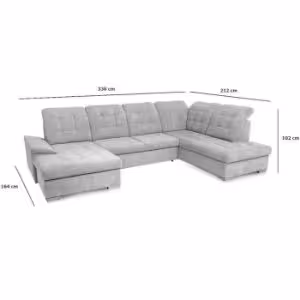 Obrazek Narożnik z funkcją spania Noxin Alfa 17 lewostronny