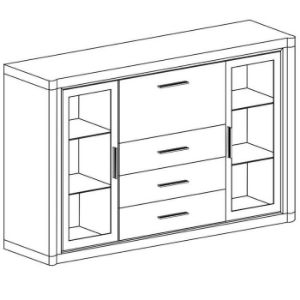 Obrazek Komoda Dallas D7 dąb truflowy