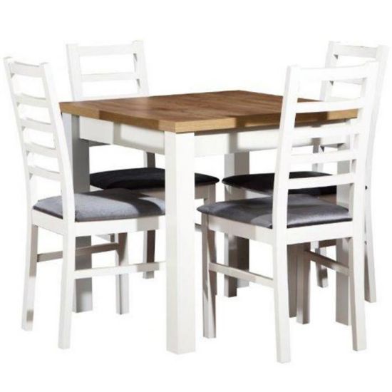 Obrazek Zestaw stół i krzesła Diodor 1+4 ST44+W131 biały