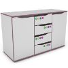 Obrazek Komoda Matrix 120 4s 2d biały/fiolet