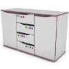 Obrazek Komoda Matrix 120 4s 2d biały/fiolet