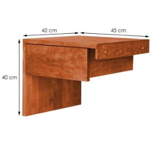 Obrazek Szafka nocna L-Form Z Szufladą Wiśnia