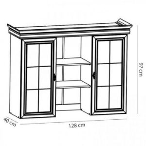 Obrazek Witryna Kora KN4 biały