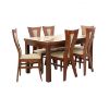 Obrazek Zestaw stół i krzesła Hania 1+6 ST712 I kasztan KR750 BR2432 MB-931 50102832