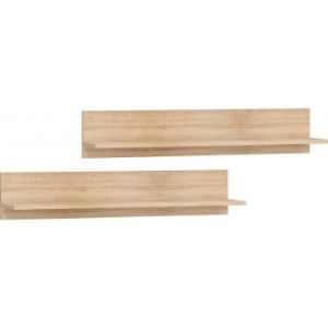 Obrazek Półka Stella (sonoma jasna/biały połysk))