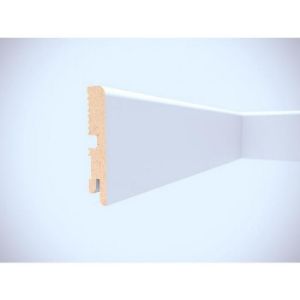 Obrazek Listwa przypodłogowa MDF Foge LB1 80 biały półmat