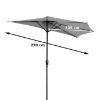 Obrazek Parasol ogrodowy półkolisty 270x135cm