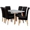 Obrazek Zestaw stół i krzesła Apollo 1+6 buk lakier 