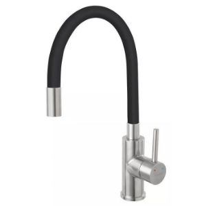 Obrazek Bateria kuchenna elastyczna Fitness inox czarna