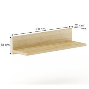 Obrazek Półka Sosna PK151-80x18x25 surowy