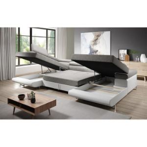 Obrazek Narożnik z funkcją spania Lotus U Orinoco 21+Madryt 120 lewostronny