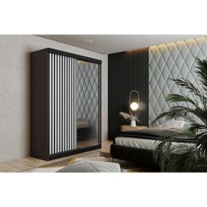 Obrazek Szafa Malani 138 L grafit/ front biały