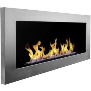 Obrazek Biokominek 900x400 inox srebrny