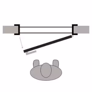 Obrazek Drzwi wewnętrzne Tamparo 2 80P dąb naturo WC + podcięcie