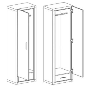 Obrazek Szafa Dallas D19 dąb truflowy