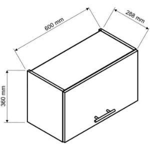 Obrazek Szafka Kuchenna Natalia W60OKGR Biały Połysk 