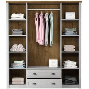 Obrazek Szafa Prowansja S4D sosna andersen/dąb lefkas ciemny