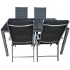Obrazek Komplet stół Polywood + 4 krzesła pozycyjne szare