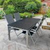 Obrazek Komplet stół Polywood + 4 krzesła pozycyjne szare