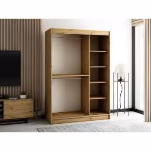 Obrazek Szafa Lamelo 150 Dąb Artisan/Czarny