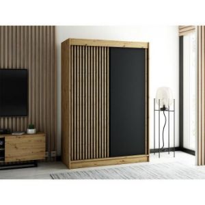 Obrazek Szafa Lamelo 150 Dąb Artisan/Czarny