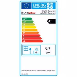 Obrazek Kuchnia Dominant 70 biała 6,7 kW lewa