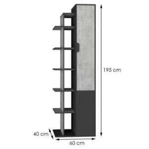 Obrazek Regał Nano Na4 Enigma/Grafit