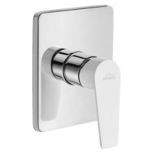 Obrazek Bateria natryskowa podtynkowa Dokos BP-19-BK1 1F biały/chrom 