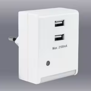 Obrazek Lampka wtykowa LED 70607 z czujnikiem zmierzchu i ładowaniem