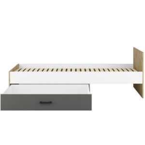 Obrazek Łóżko 96 plus stelaż Fini 09 dąb artisan/biały/antrac