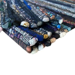 Obrazek Dywan bawełniany Chindi 0.8/1.5 Cr-604 blue multi