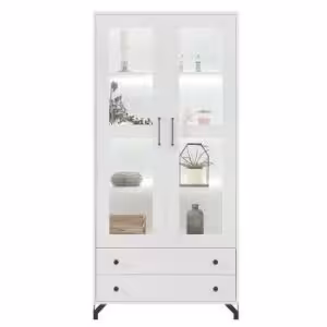 Obrazek Witryna Bergen Be2 Biały Lux/Biały Połysk