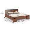 Obrazek Łóżko sosnowe Skandica Sparta maxi 120X200 orzech 