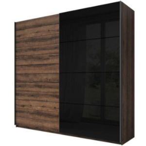 Obrazek Szafa Galaxy 69 dąb monastery/czarne szkło