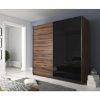 Obrazek Szafa Galaxy 69 dąb monastery/czarne szkło
