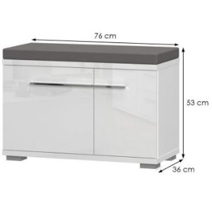 Obrazek Szafka Na Buty Piano K1 Biały Połysk