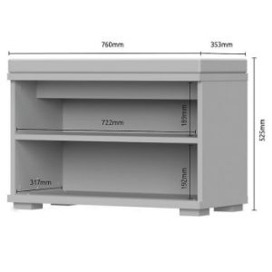 Obrazek Szafka Na Buty Piano K1 Biały Połysk