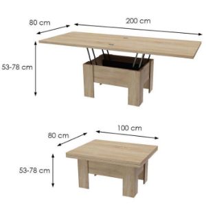 Obrazek Ławostół Eryk Dąb Sonoma