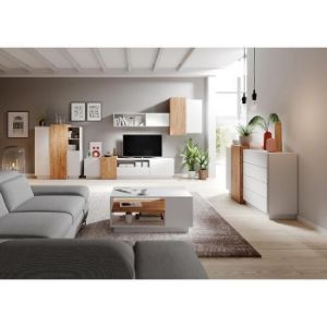 Obrazek Stolik Kawowy 3d G Biały/Dąb Craft Złoty