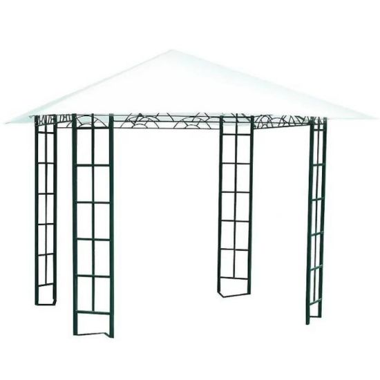 Obrazek Pawilon ogrodowy 3x3x2,65m biały